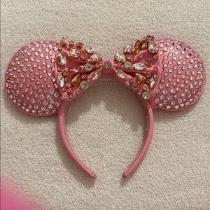 NWT Disney x Bauble Bar Pink Rhinestone Mouse Ears Headband